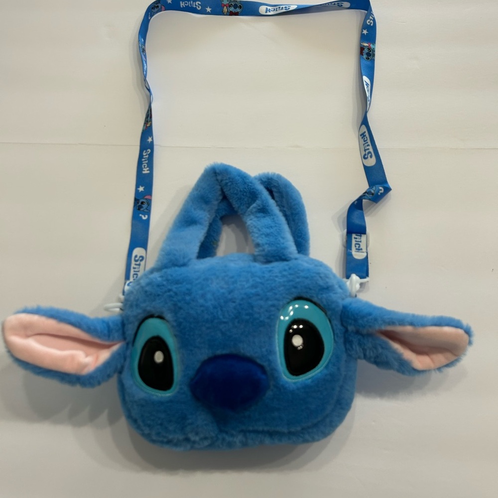 Cute Stitch Character Plush Crossbody Bag